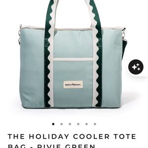 Business and pleasure green tote